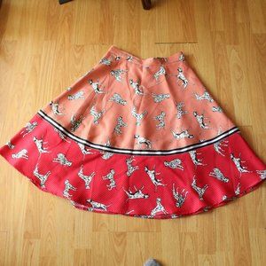 Hutch - Dog Dalmatian print skirt!